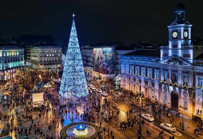Fiesta de Navidad en Madrid